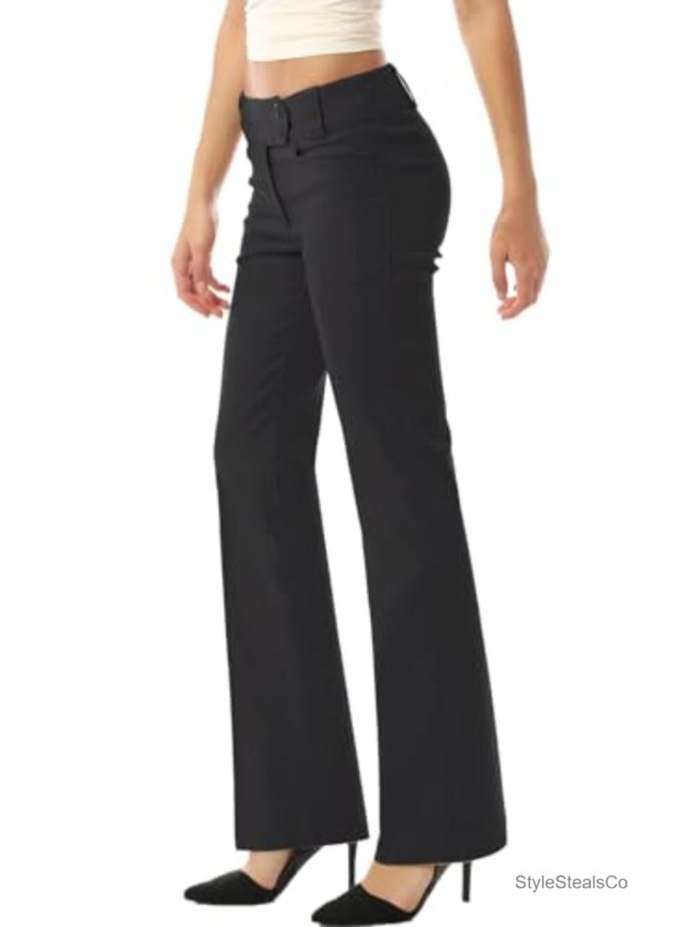 Women's Stretch Bootcut Dress Pants for Work with Pockets Boot Cut Slacks